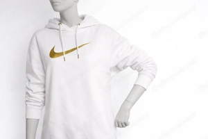 Nike Damen Hoodie - Weiß mit Goldlogo - Gr. XS (fällt größer aus) - Top Zustand 6832 Zwischenwasser Bild 3