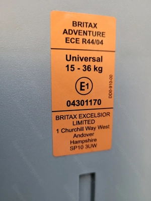 Autokindersitz Römer Britax Adventure - 15 bis 36 kg Bild 5