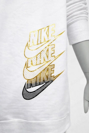 Nike Damen Hoodie - Weiß mit Goldlogo - Gr. XS (fällt größer aus) - Top Zustand 6832 Zwischenwasser Bild 5