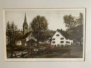 2 Original-Radierungen von Lothar Märk (1979 & 1983) - signiert - Vorarlberg - Sammlerset Bild 2