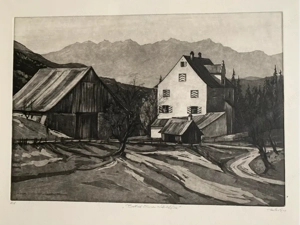 2 Original-Radierungen von Lothar Märk (1979 & 1983) - signiert - Vorarlberg - Sammlerset Bild 4