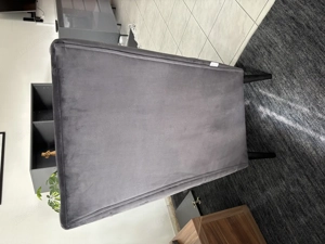 Ohrensessel Velours grau Bild 3