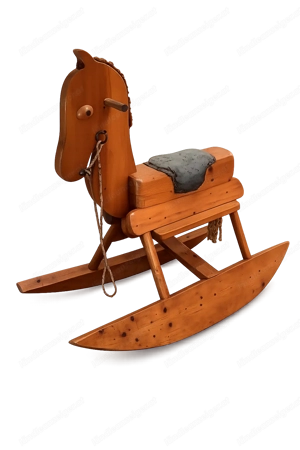 Massives Vollholz-Schaukelpferd - sehr stabil & kippsicher - langlebige Qualität