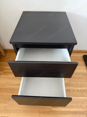 Zwei Nachttische Schwarzbraun Bild 3