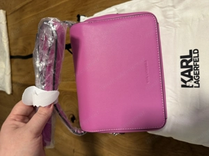 Neue Karl Lagerfeld Handtasche Pink Bild 2