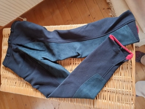 Reithose mit Lederbesatz Gr. 36   38 Bild 2
