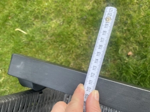 Gartenbank  dunkelgrau  Bild 4