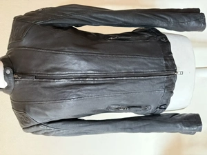 Bikerjacke echt Leder