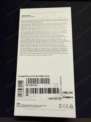 Apple iPhone 15 Pro Max 256 GB Titan (sehr guter Zustand) Bild 3