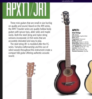 Yamaha halbakustische Wandergitarre Bild 4