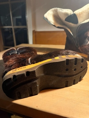 Devich Holz Lammfell Stiefel Gr 42 Bild 2