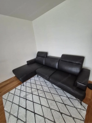 Xora Ecksofa in Leder, schwarz Bild 2