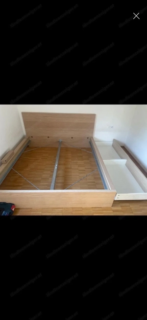 IKEA Malm Bett inkl. 2 Schubladen Bild 2