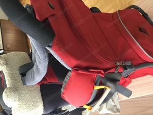 Hochwertige Kindertrage von  Vaude  Jolly Comfort, m. Regenschutz u. Sonnendach, guter Zustand Bild 6
