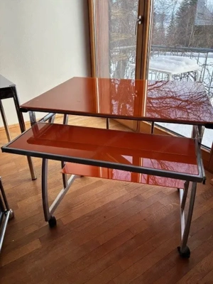 Schreibtisch   Computertisch   Druckertisch Vintage  Bild 2