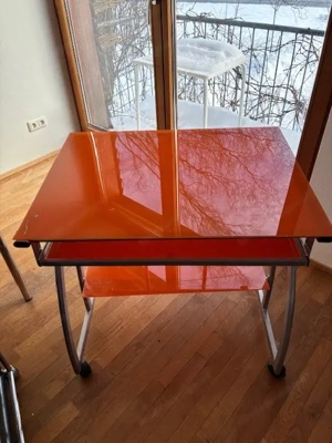 Schreibtisch   Computertisch   Druckertisch Vintage  Bild 3