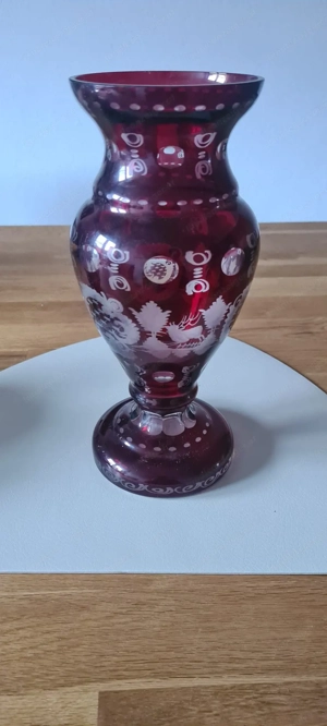 2x Kristallvase und 1x Bonboniere Bild 2