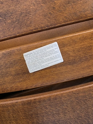 4 verstellbare Holz Gartenstühle Hochlehner mit Auflagen   sehr bequem Bild 5