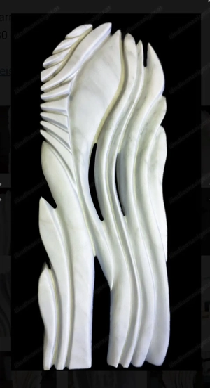 Skulptur aus Marmor "Der alte Mann und das Meer" Bild 2