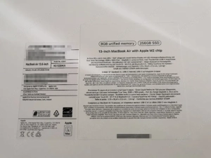 Apple MacBook Air (13.6", Apple M2 Chip, 256 GB SSD, 8-Core CPU und 8-Core GPU, 8GB RAM) Bild 2