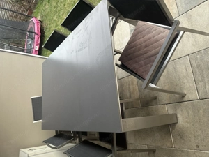 Gartentisch Garnitur Edelstahl - Jati&Kebon Bild 2