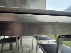 Gartentisch Garnitur Edelstahl - Jati&Kebon Bild 4