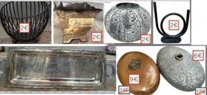 Billig !! Metall Schale Vase Gießkanne Korb usw. ab 1 Euro Bild 4