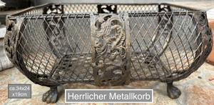 Billig !! Metall Schale Vase Gießkanne Korb usw. ab 1 Euro Bild 9