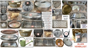 Billig !! Metall Schale Vase Gießkanne Korb usw. ab 1 Euro