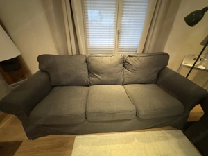 Sofa 3-sitzer Federkern, Bezug abnehmbar und waschbar Bild 2