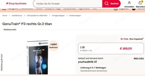 Bauerfeind Genu Train P3, Kniebandagen Titan, Gr. 3 Bild 6