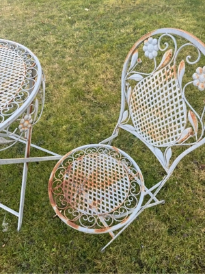 Bistroset 3-tlg Vintage Balkon Garten Deko Bild 2