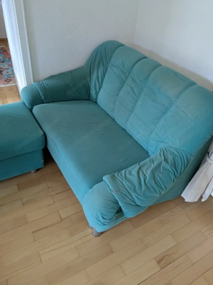 Couch mit 2 Hocker Bild 3