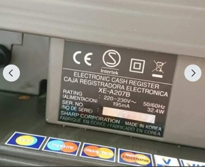 Registrierkasse Sharp XE-A207B inkl. Fiskalgerät + Geldlade Bild 3