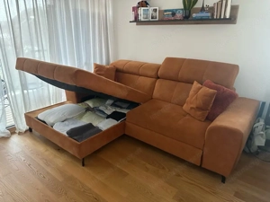 Couch mit Bettfunktion und Stauraum Bild 4