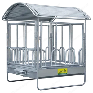 Patura Viereckraufe, mit Universal-Fressgittern Bild 2