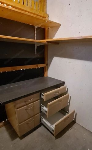 Keller Regale mit und ohne Schubladen (ehemalige Küchenteile) Bild 3