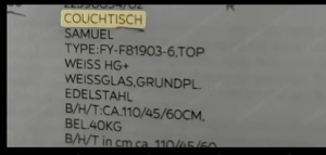 Couchtisch "Samuel" weiß