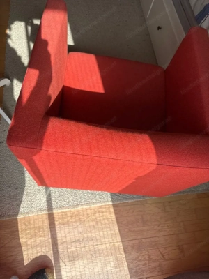 Sessel rot Stuhl Bild 3