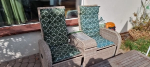 Zweiersitzbank außen leicht beschädigt zum ausklappen