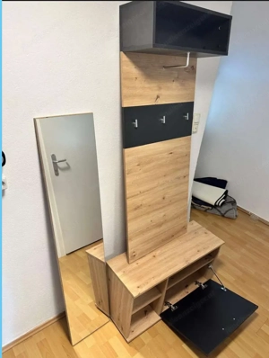 Garderobe in Grau Eichefarben   Bild 2