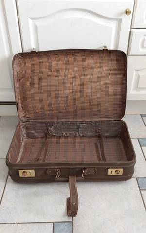 Antiker Koffer 1950er 1960er Jahre  Bild 3