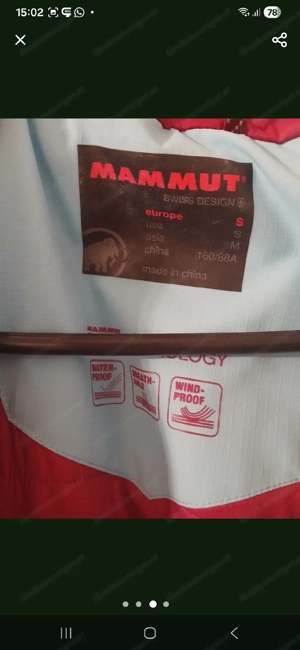 mammut winterjacke gr s Bild 3