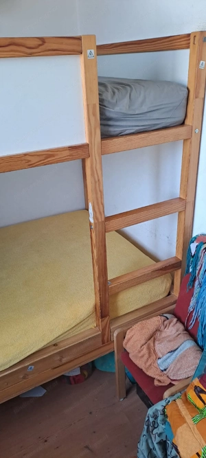 Ikea Kinderbett Kura mit Eigenunterbau zum Stockbett Bild 2