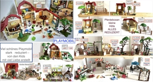 STARK REDUZIERT Playmobil Pferdehof Box Bauernhof...