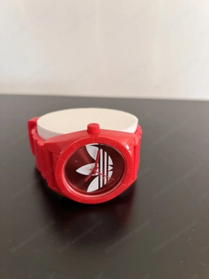 Adidas Uhr, rot, Kunststoff Bild 2