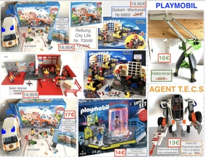 STARK REDUZIERT Playmobil Hafenkran Agent Gokartwerkstatt ...