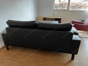 Zweisitzer Couch, schwarz, 2m breit Bild 5