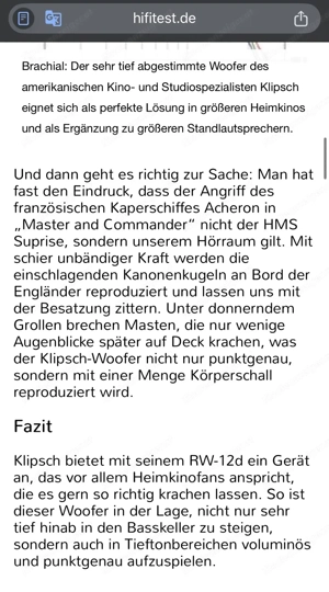 Klipsch RW 12-D  Bild 3