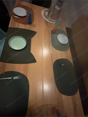 Esstisch + Bank Vollholz Buche Bild 4